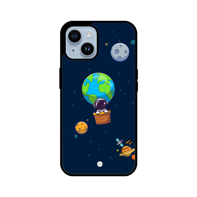 Astronaut Earth Balloon Ride Design Case For iPhone