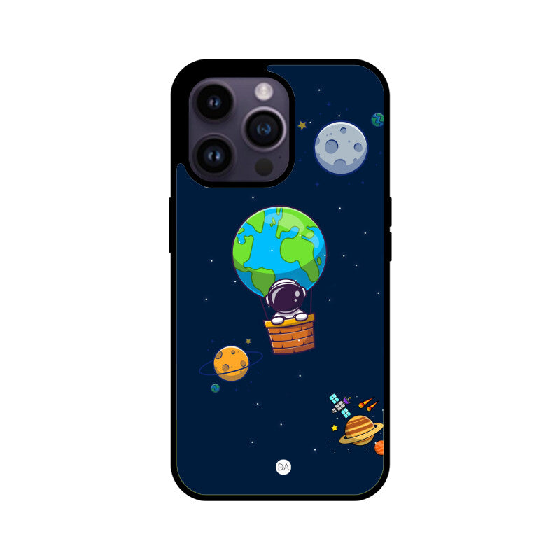 Astronaut Earth Balloon Ride Design Case For iPhone