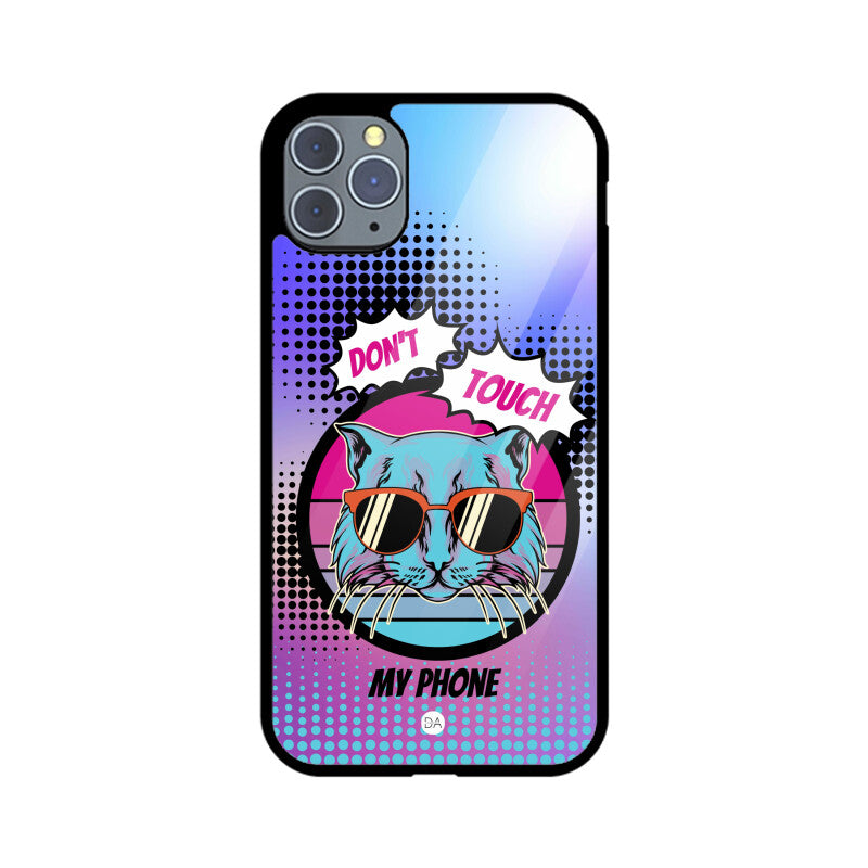 Don't Touch My Phone Design Case Cover For iPhone | Dhukeri Arts