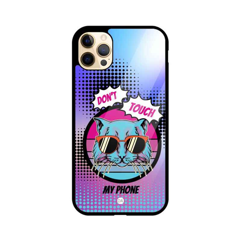 Don't Touch My Phone Design Case Cover For iPhone | Dhukeri Arts