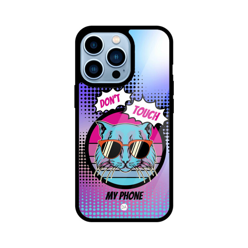 Don't Touch My Phone Design Case Cover For iPhone | Dhukeri Arts