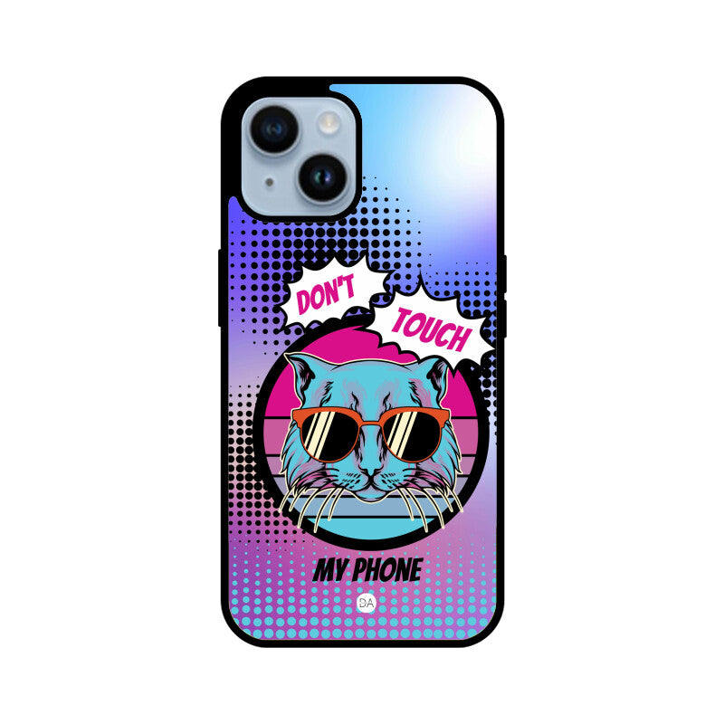 Don't Touch My Phone Design Case Cover For iPhone | Dhukeri Arts