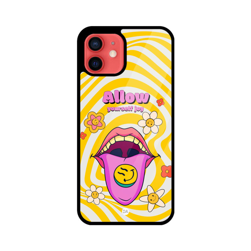 Allow Yourself Joy Design Case For iPhone | Dhukeri Arts