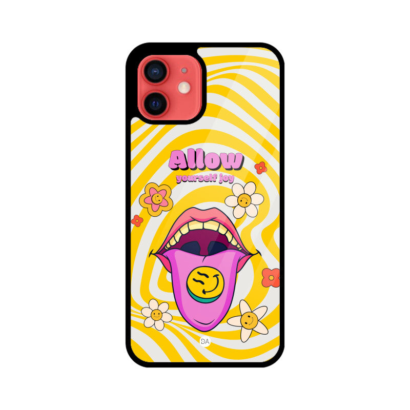 Allow Yourself Joy Design Case For iPhone | Dhukeri Arts