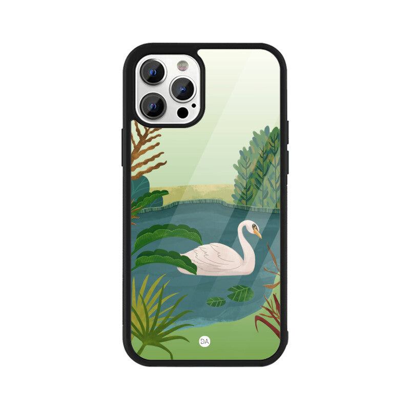 Swan Design Case For iPhone