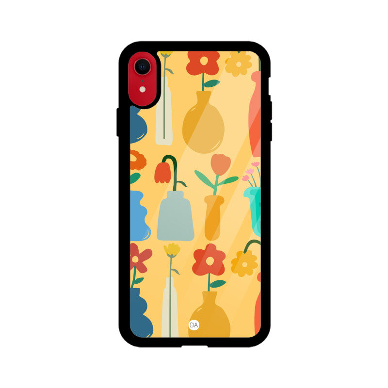 Flower Vase Design Case Cover For iPhone | Dhukeri Arts