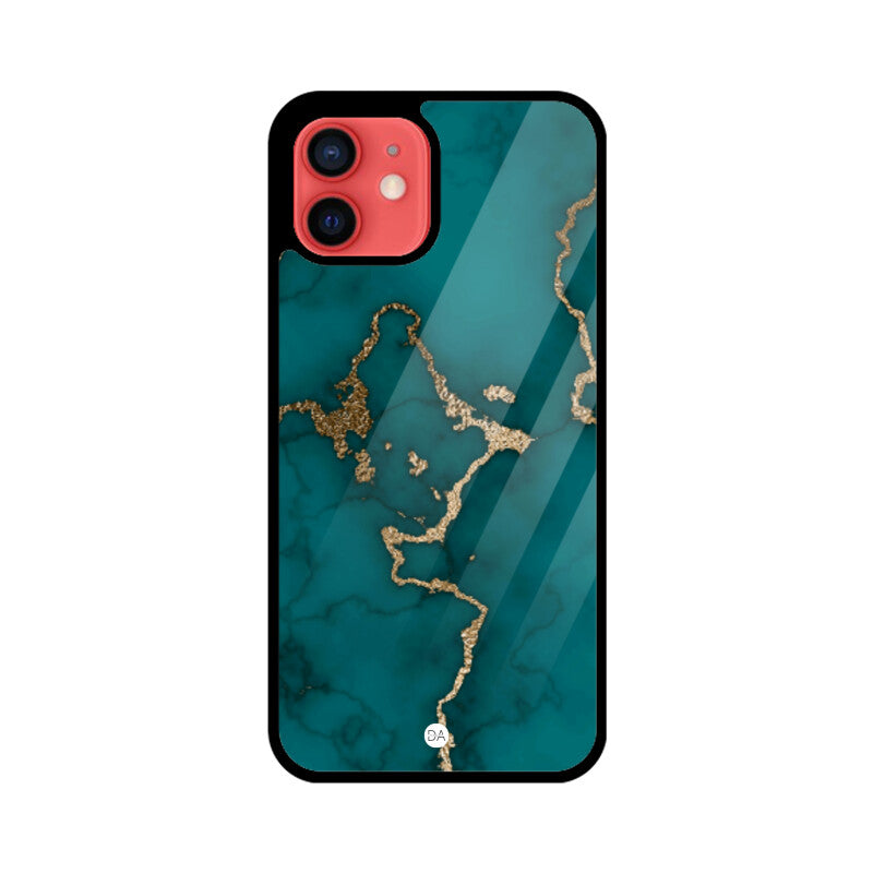 Marble Ocean Green Design Case For iPhone