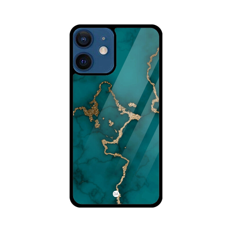 Marble Ocean Green Design Case For iPhone