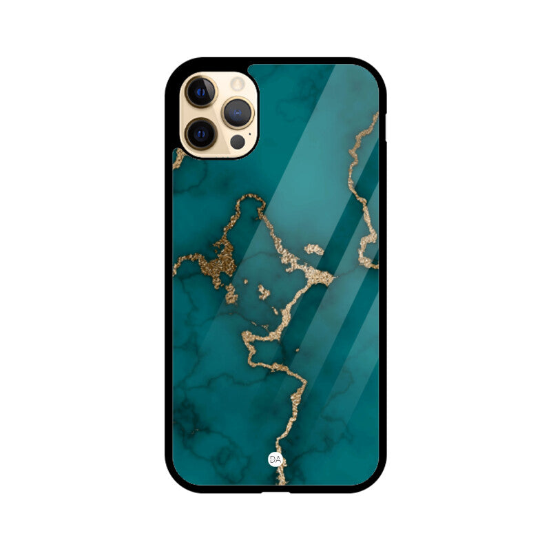 Marble Ocean Green Design Case For iPhone