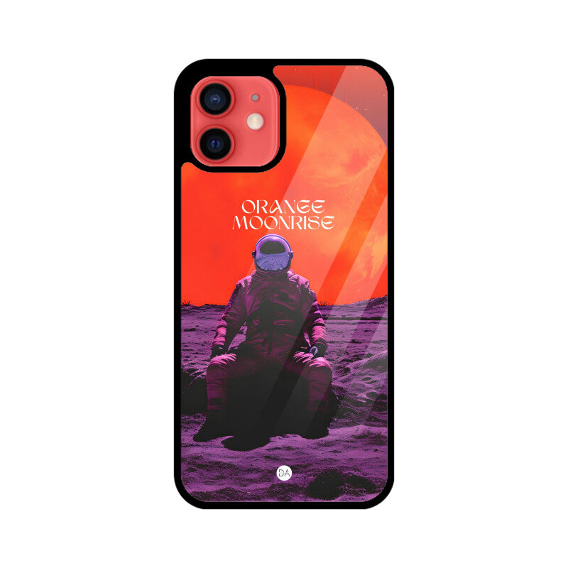 Orange Moonrise Design Case For iPhone