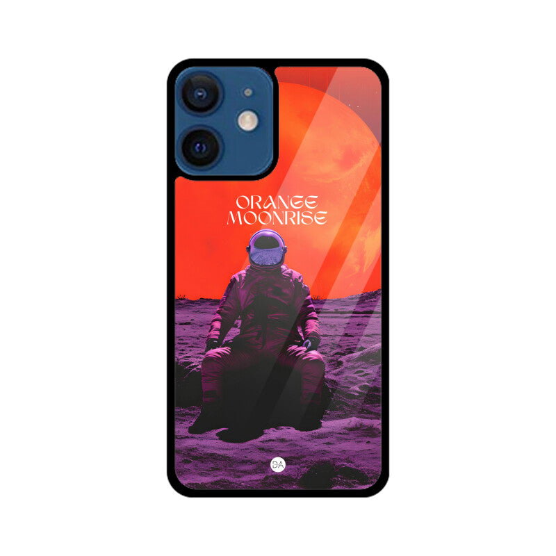 Orange Moonrise Design Case For iPhone