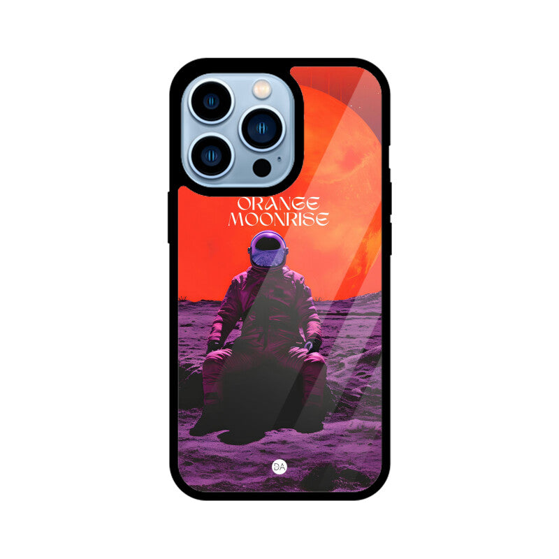 Orange Moonrise Design Case For iPhone