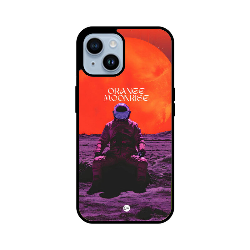 Orange Moonrise Design Case For iPhone