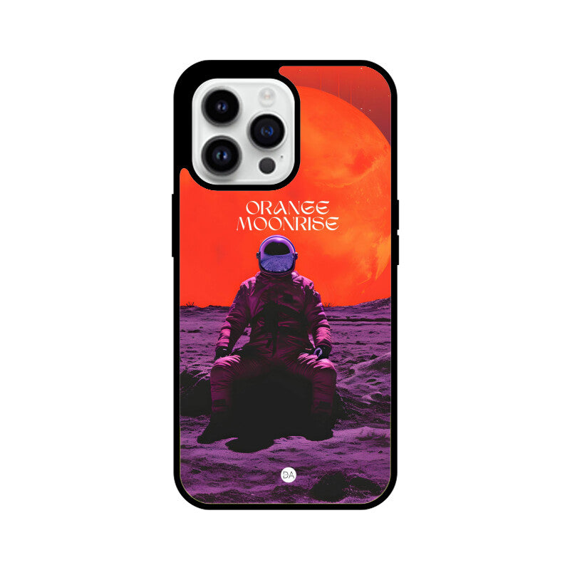 Orange Moonrise Design Case For iPhone