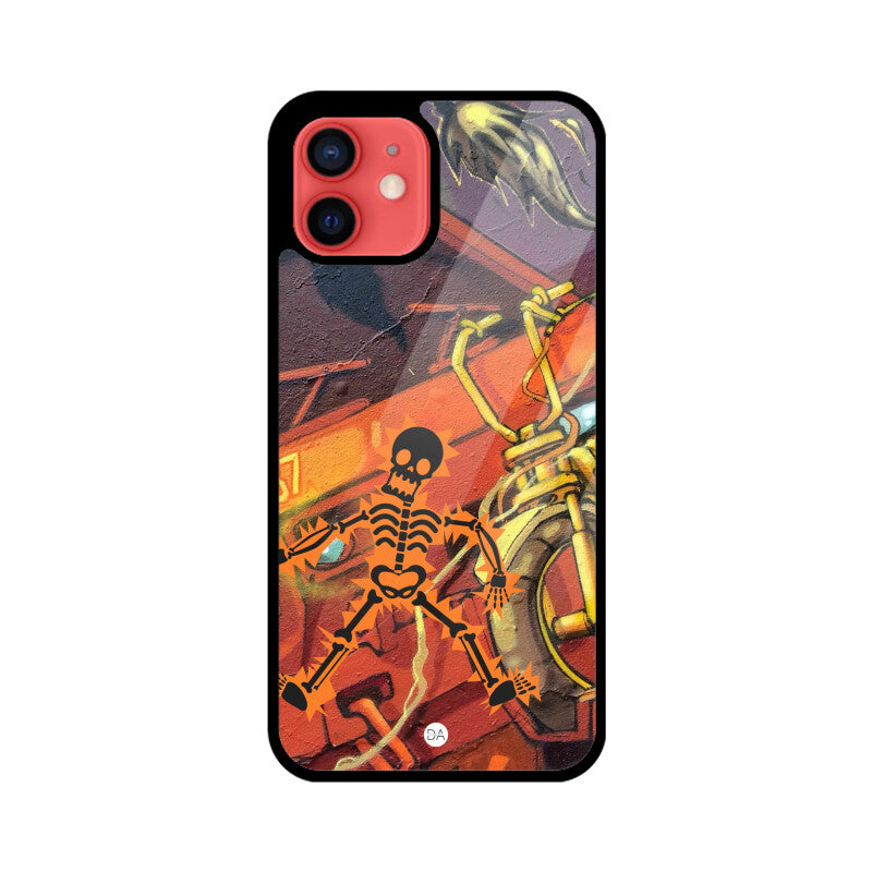 Skeleton Graffiti Design Case For iPhone