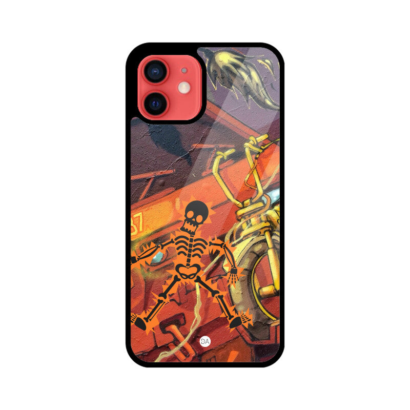 Skeleton Graffiti Design Case For iPhone