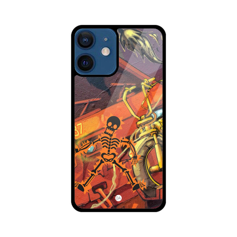 Skeleton Graffiti Design Case For iPhone