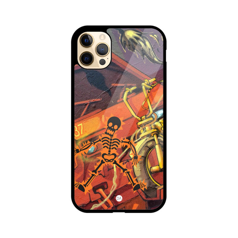 Skeleton Graffiti Design Case For iPhone