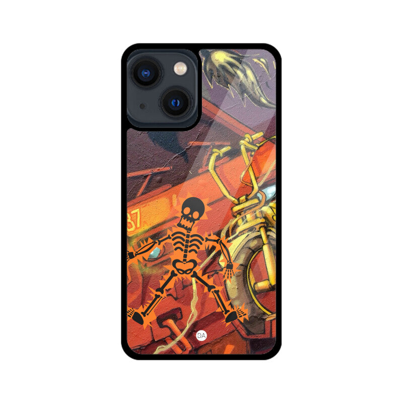 Skeleton Graffiti Design Case For iPhone