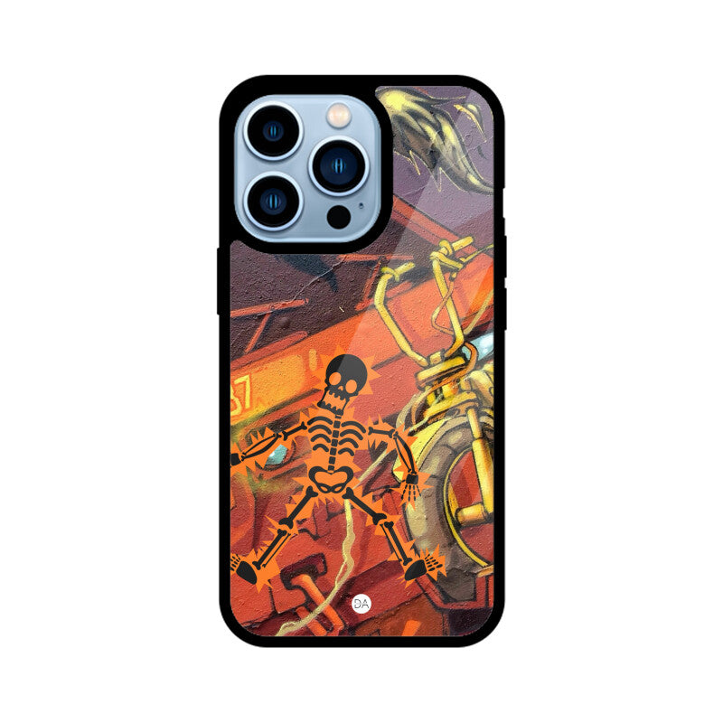 Skeleton Graffiti Design Case For iPhone