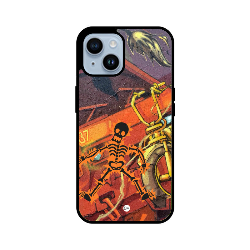 Skeleton Graffiti Design Case For iPhone