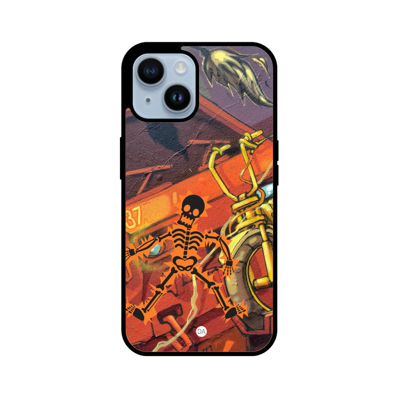 Skeleton Graffiti Design Case For iPhone