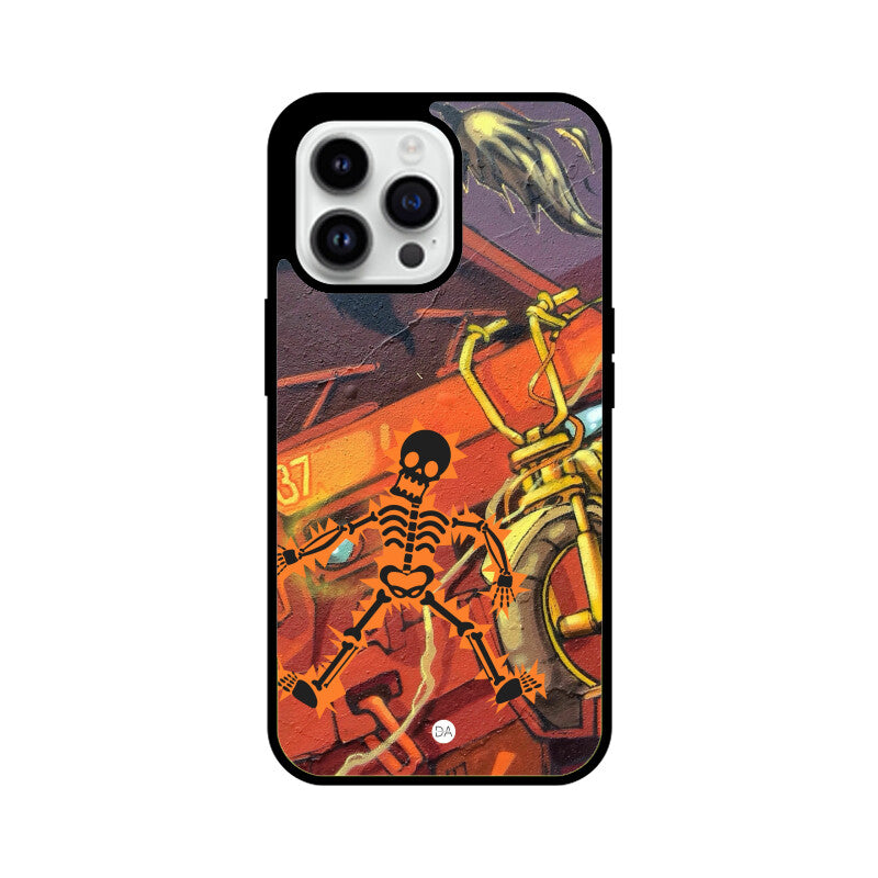 Skeleton Graffiti Design Case For iPhone