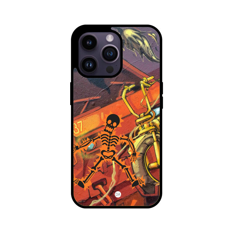 Skeleton Graffiti Design Case For iPhone