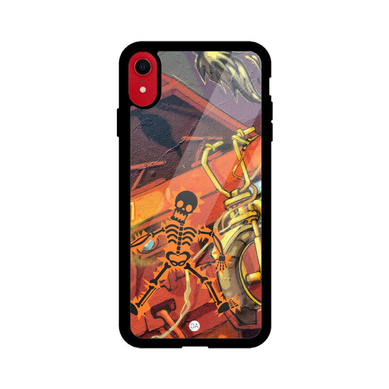 Skeleton Graffiti Design Case For iPhone