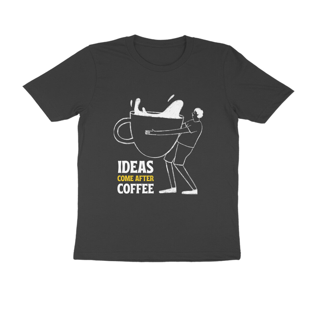 Coffee & Ideas Tshirt | Dhukeri Arts