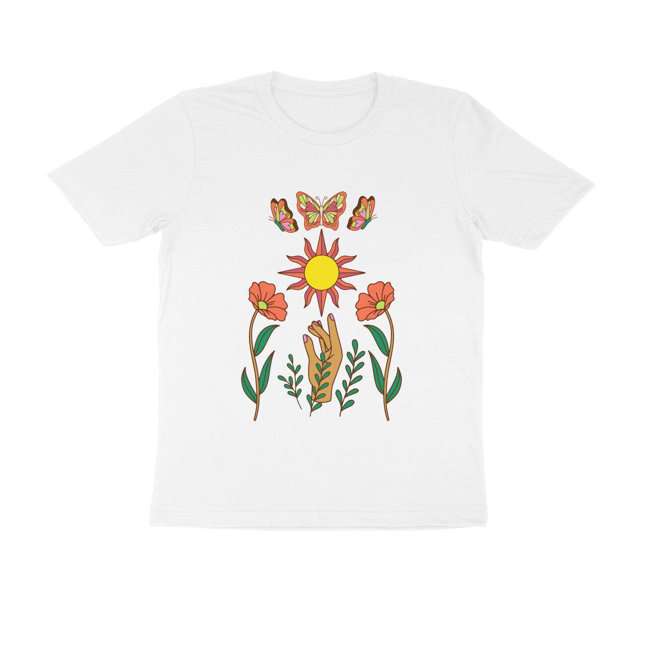 Butterflies In The Sun Tshirt | Dhukeri Arts