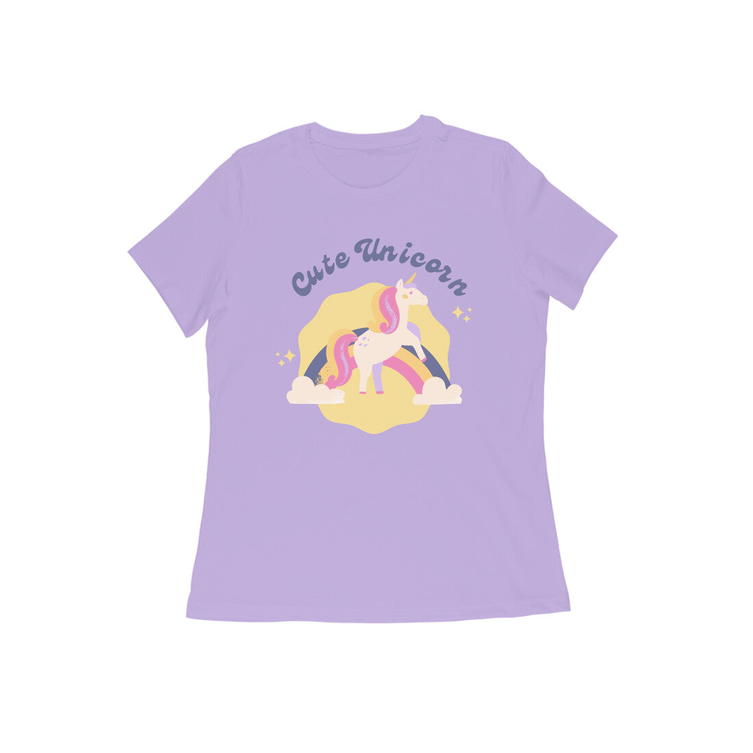 Cute Unicorn Women Tshirt | Dhukeri Arts