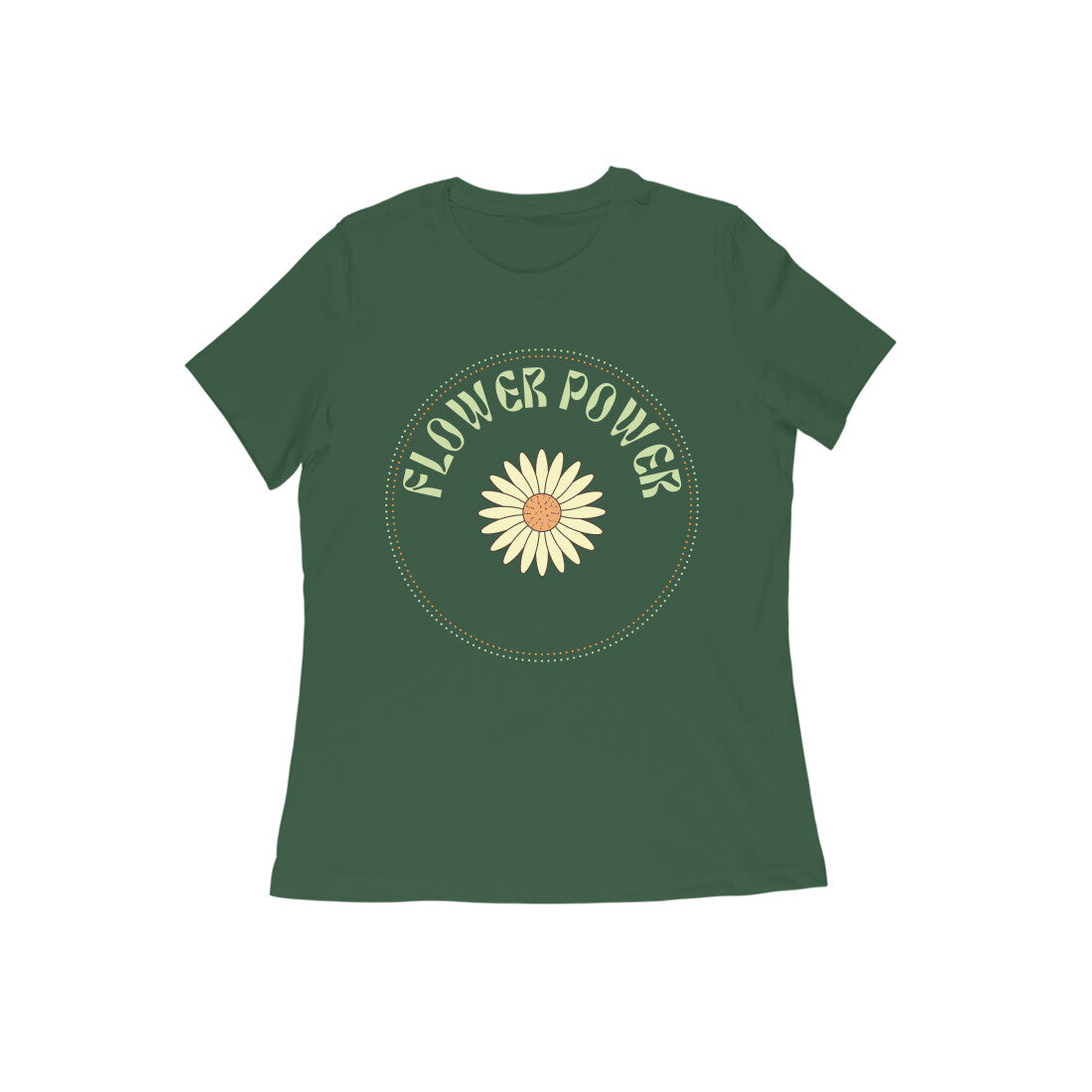 Flower Power Women Tshirt | Dhukeri Arts