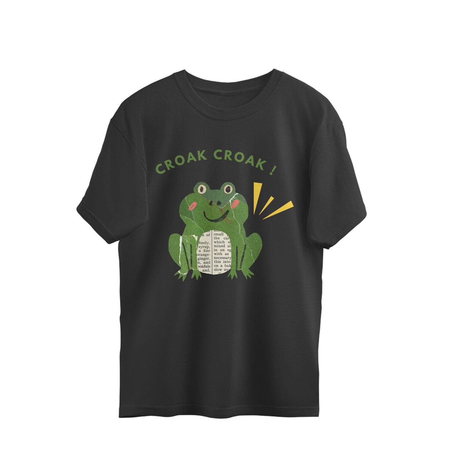 Croak Croak Oversized Tshirt | Dhukeri Arts