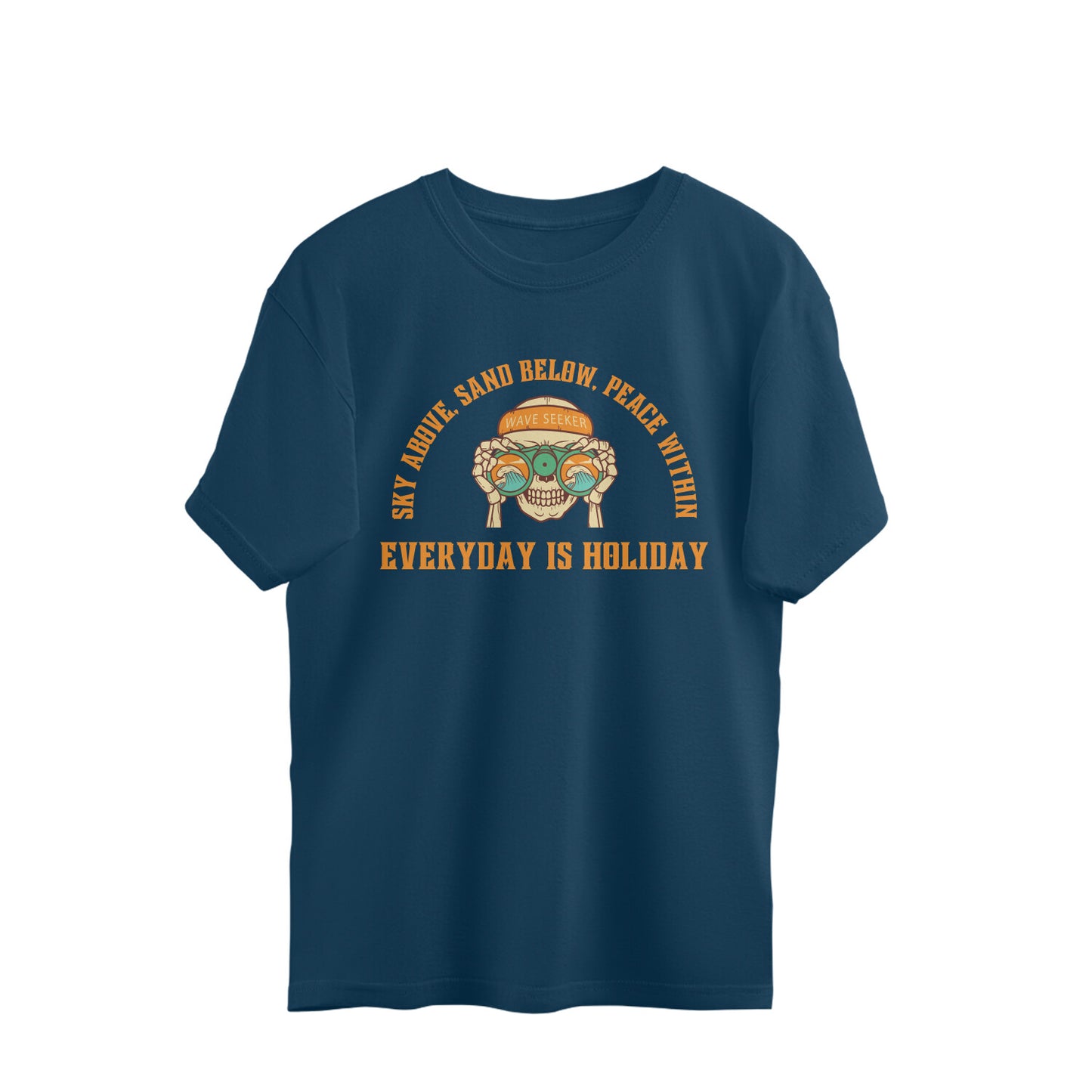 Everyday Is Holiday Oversized Tshirt | Dhukeri Arts