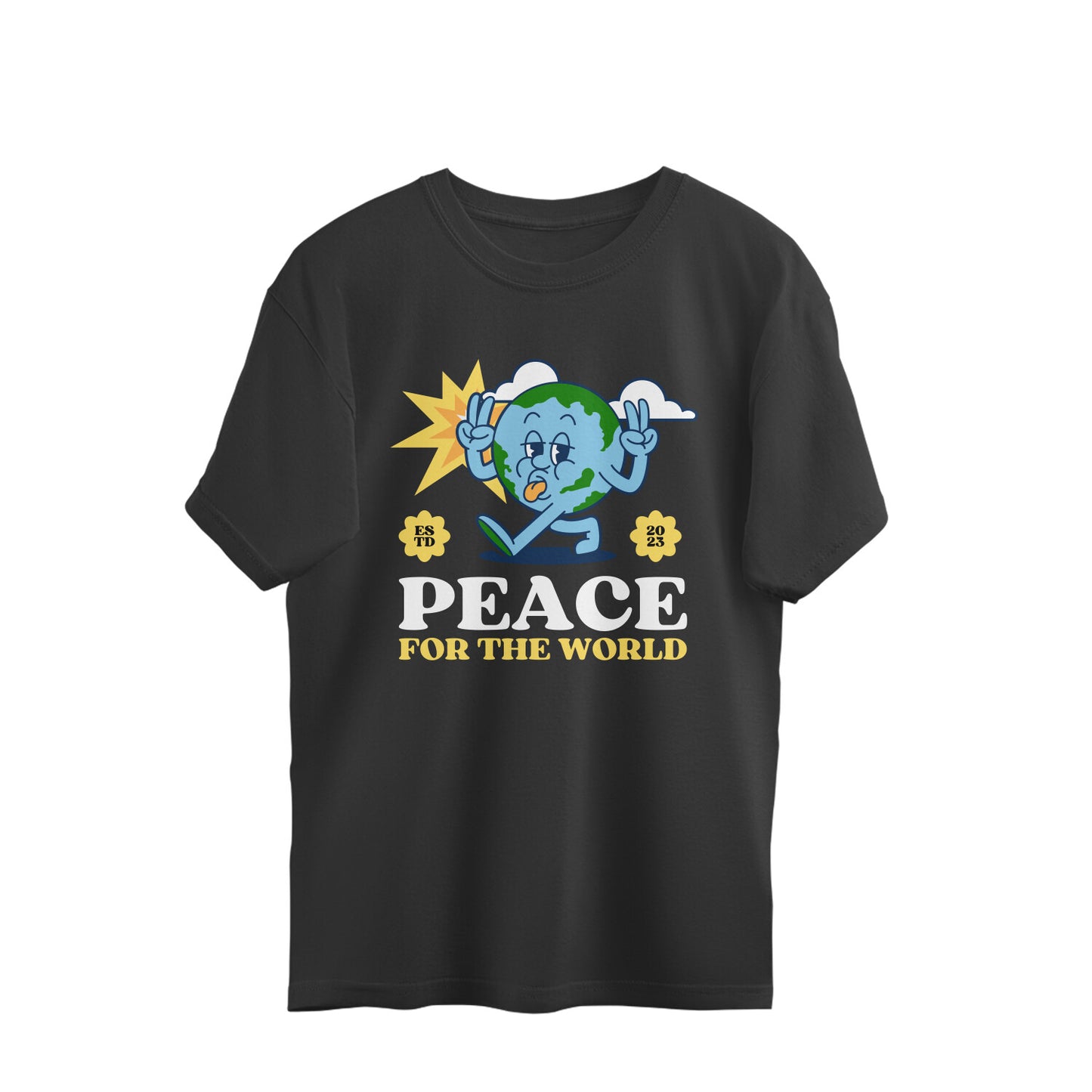 Peace For The World Oversized Tshirt