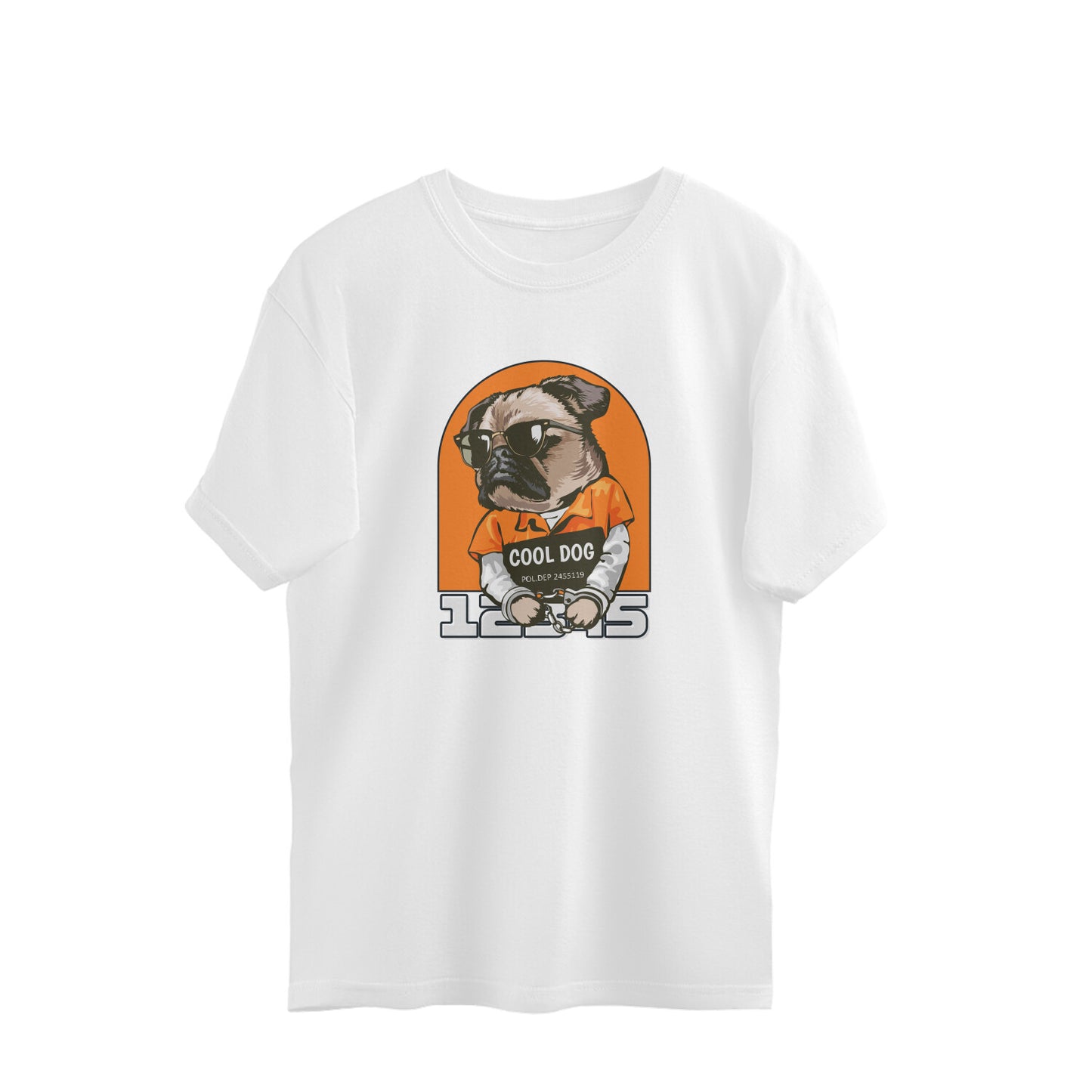 Cool Dog Attitude Oversized Tshirt | Dhukeri Arts