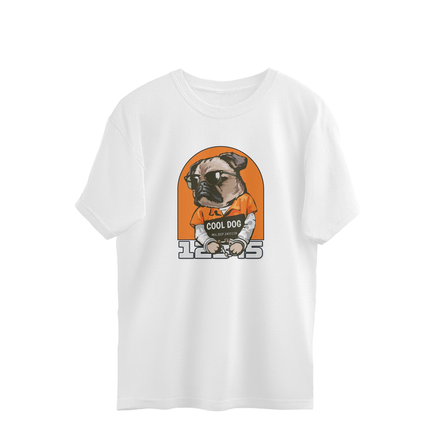 Cool Dog Attitude Oversized Tshirt | Dhukeri Arts