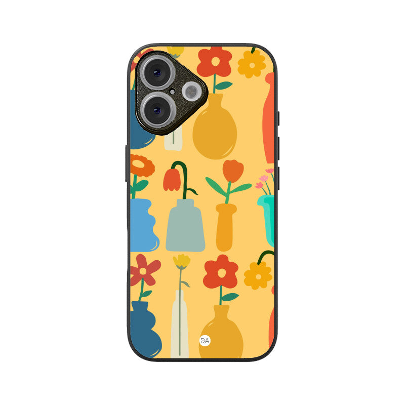 Flower Vase Design Case Cover For iPhone