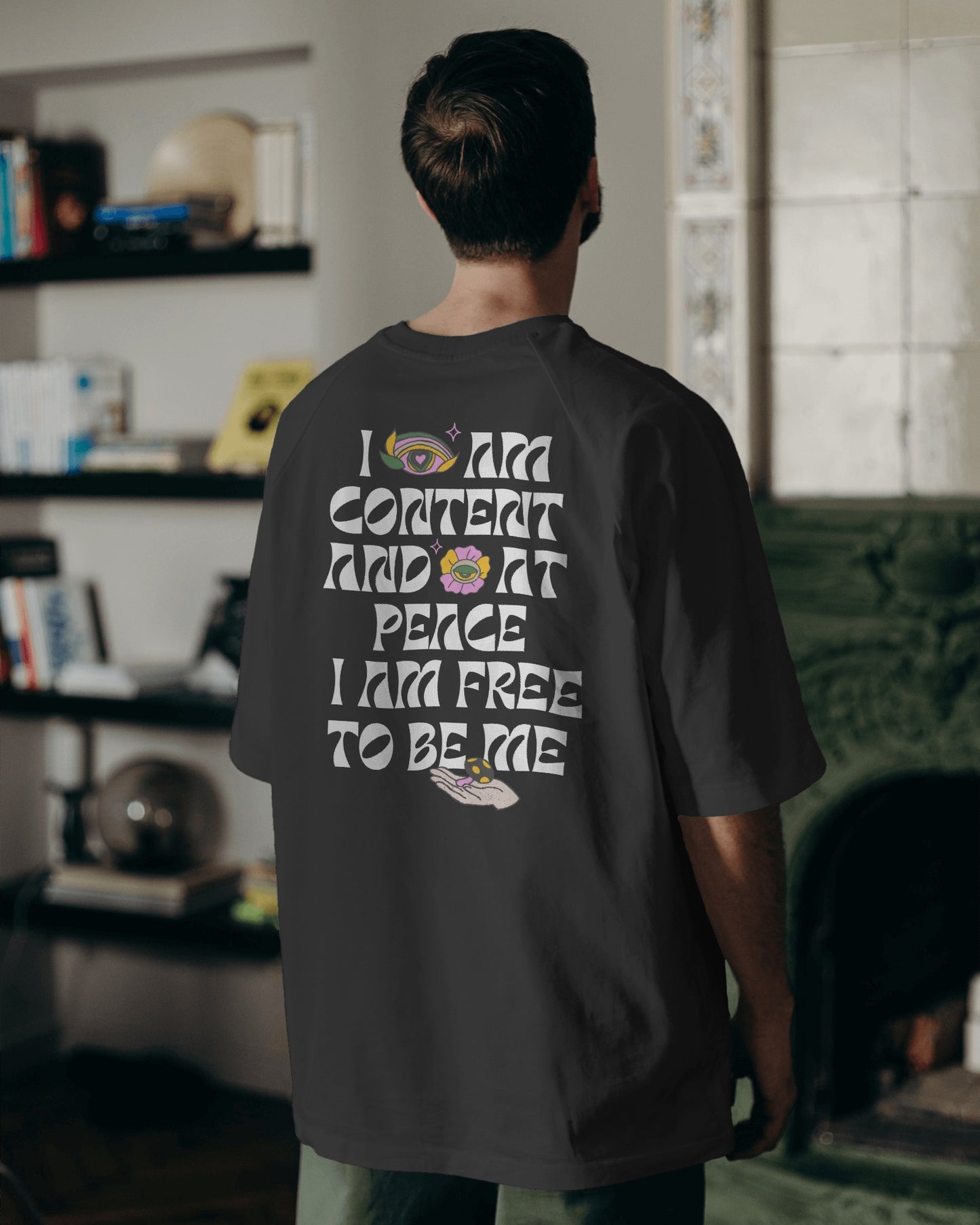 Content Life Oversized Tshirt | Dhukeri Arts