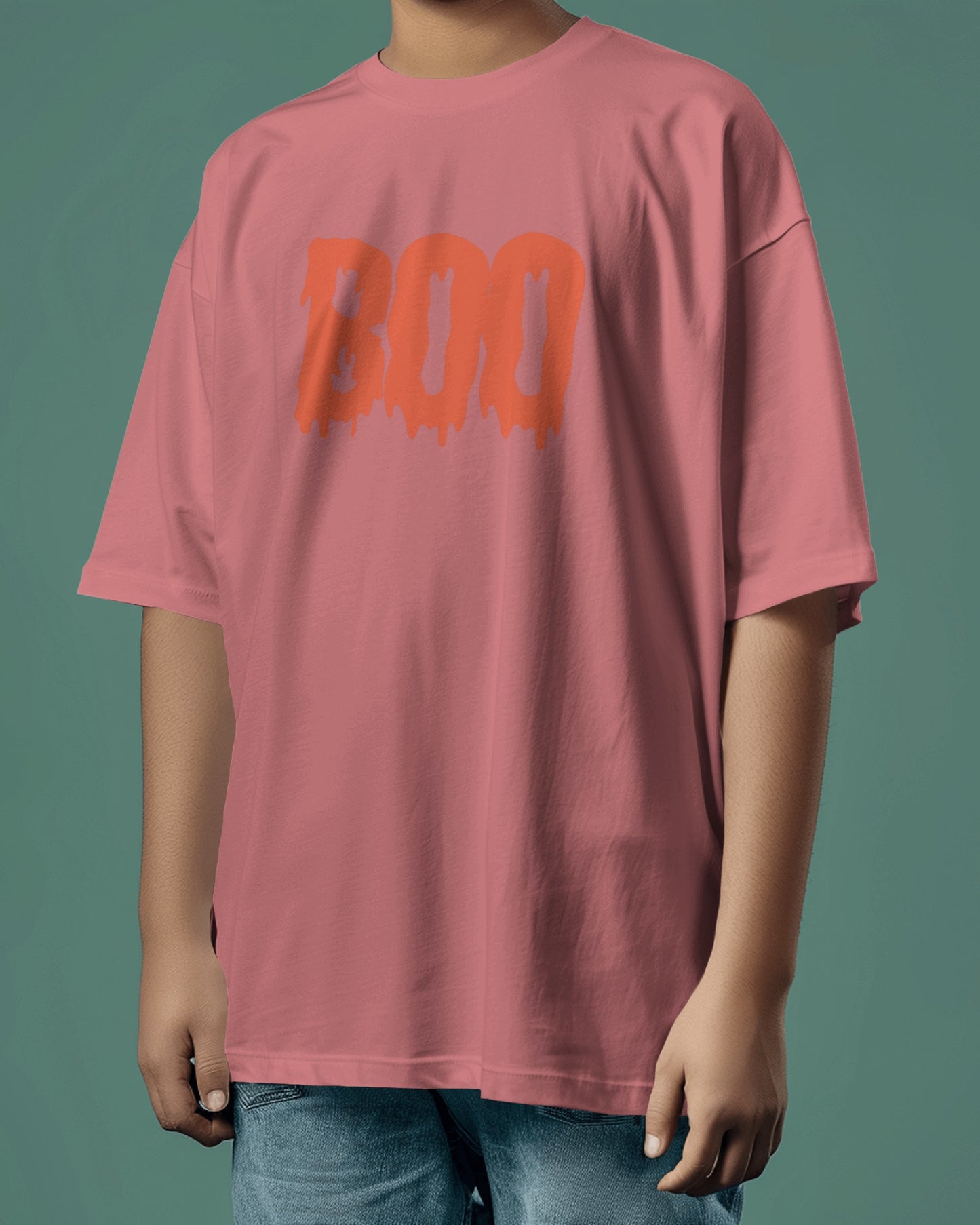 Boo Oversized Tshirt | Dhukeri Arts