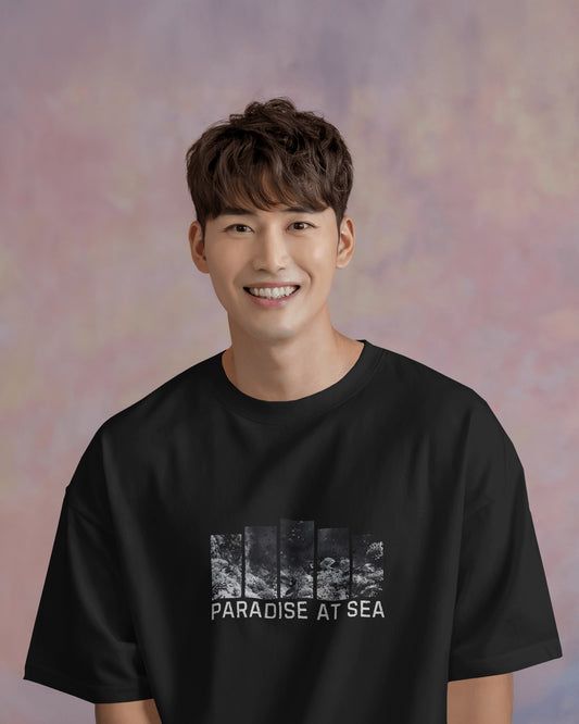 Paradise At Sea Premium Oversized Tshirt