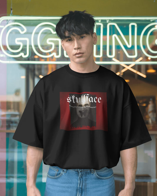 Skullface Premium Oversized Tshirt