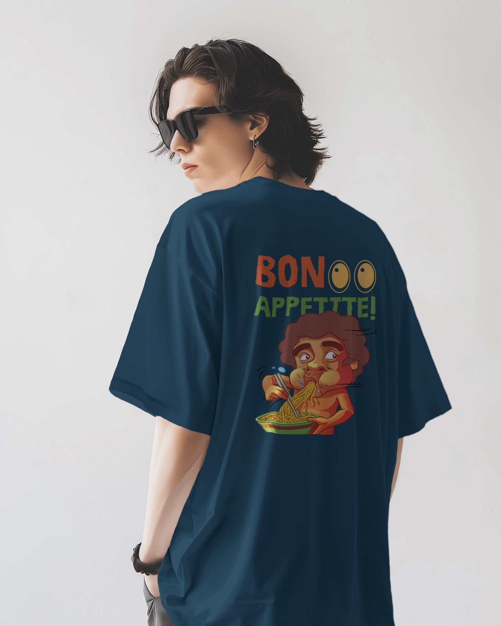 Bon Apetite Oversized Tshirt | Dhukeri Arts