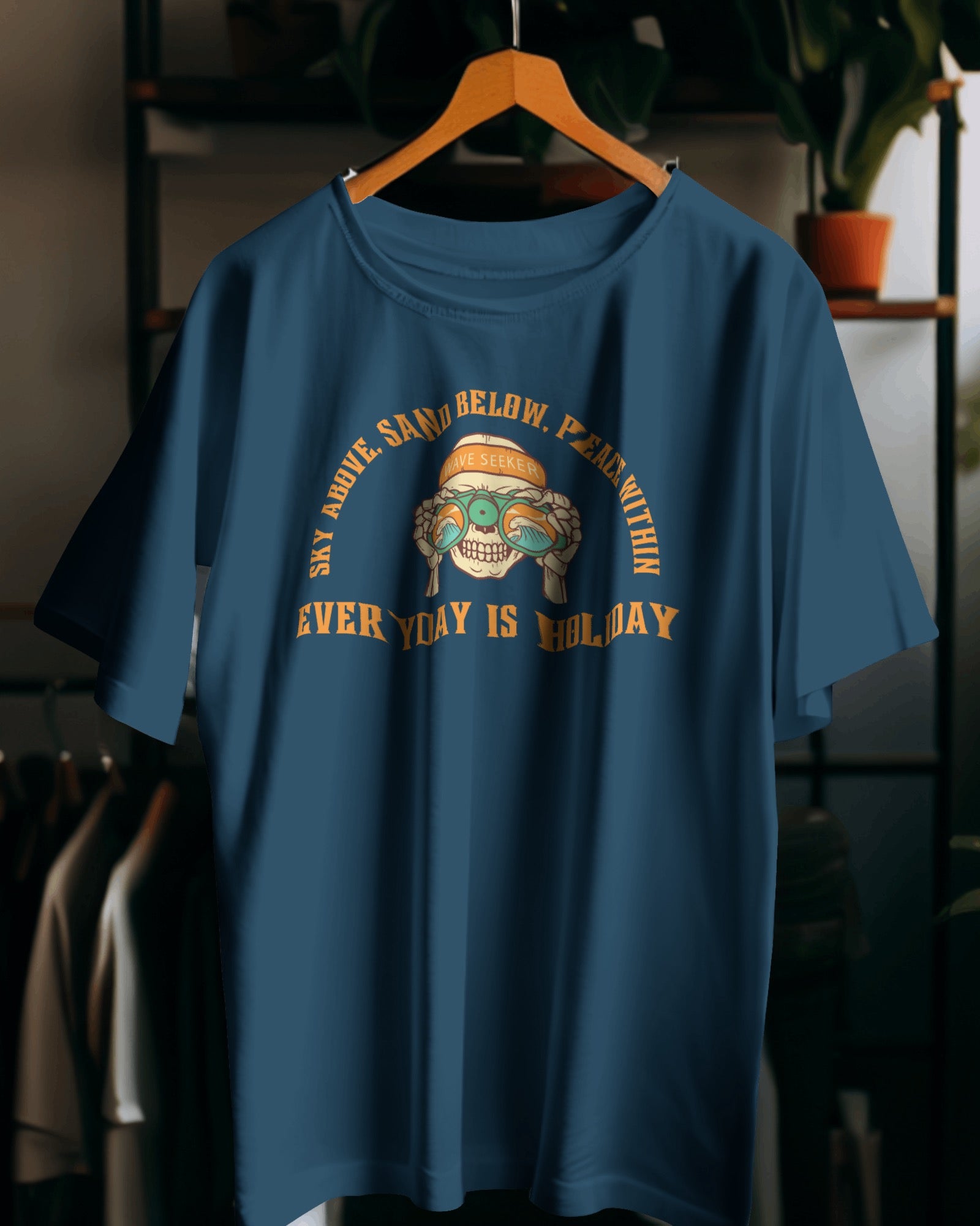 Everyday Is Holiday Oversized Tshirt | Dhukeri Arts