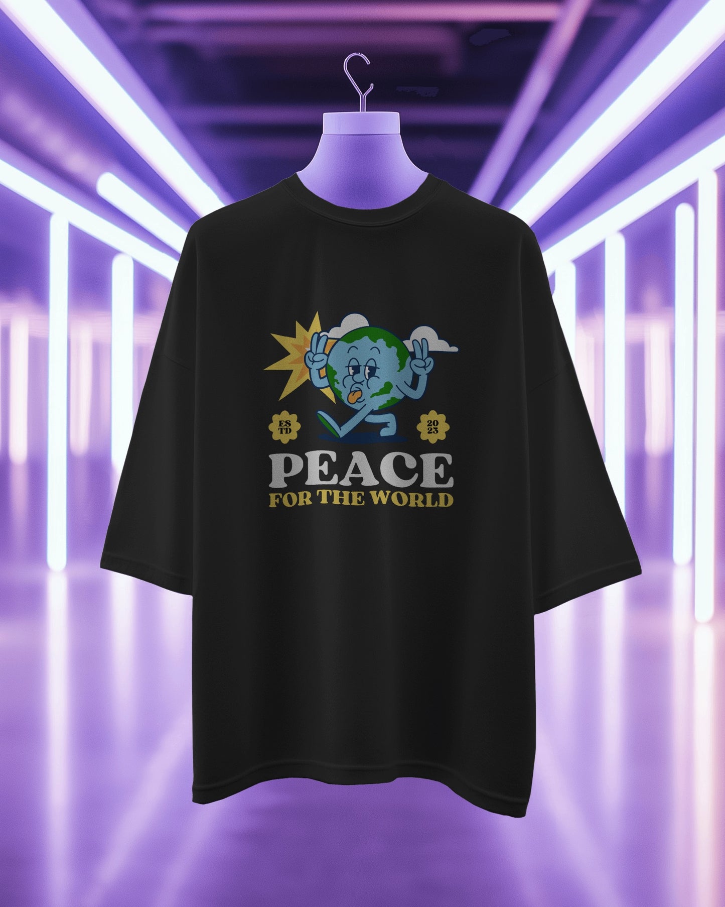 Peace For The World Oversized Tshirt