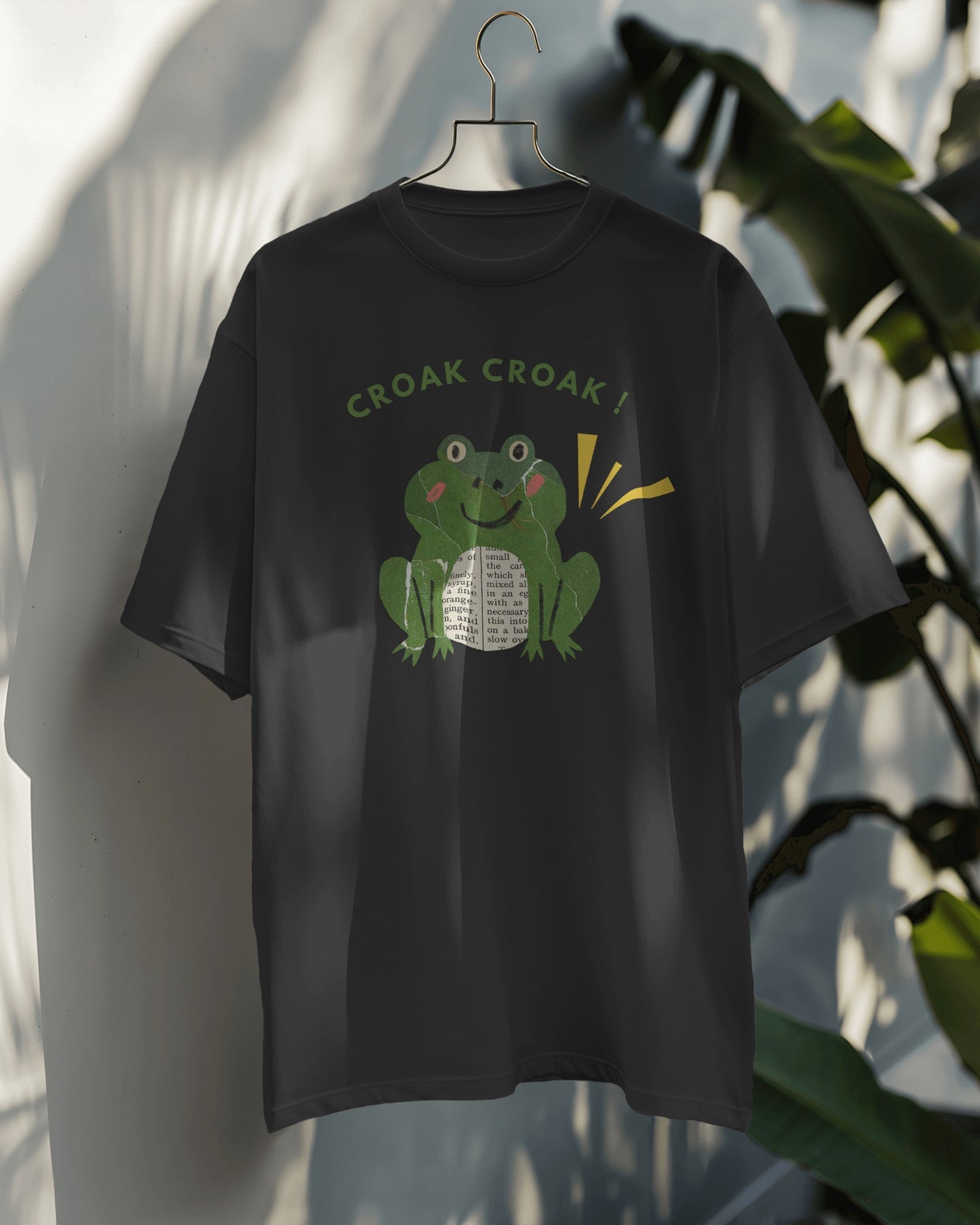 Croak Croak Oversized Tshirt | Dhukeri Arts