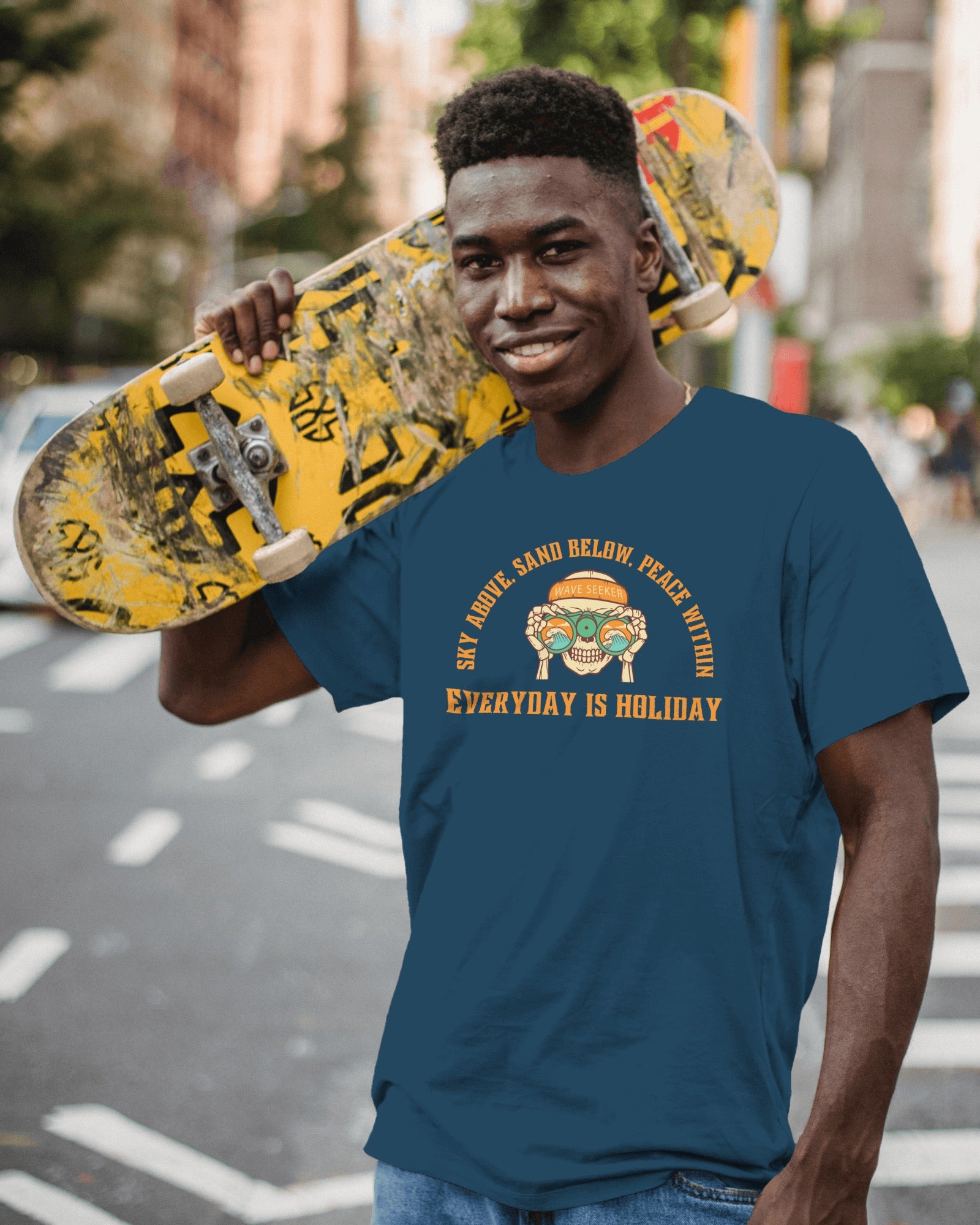 Everyday Is Holiday Oversized Tshirt | Dhukeri Arts